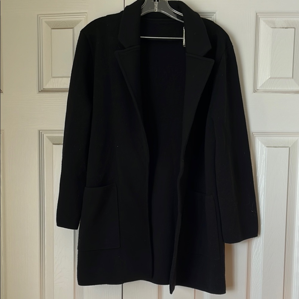 Cotton knit blazer
